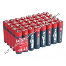 Ansmann alk�li elem Mignon AA, LR6, 1, 5 volt, 40 darabos takar�kos csomag