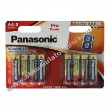 Panasonic Pro Power AA Mignon ceruza LR6 8db/csomag hagyom�nyos elem