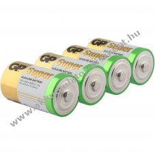 GP D (g�li�t) 1,5V 4db/csomag hagyom�nyos elem alk�li