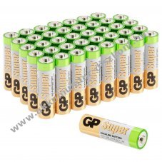 GP AA Mignon ceruza hagyom�nyos elem 1,5V 40db/csomag alk�li