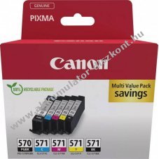 Eredeti Canon tintapatron multipack PGI-570PGBK/CLI-571BK/C/M/Y nyomtat�