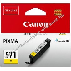 Eredeti Canon CLI-571Y tintapatron 7ml s�rga nyomtat�