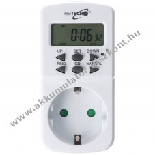 Heitech digit�lis mini heti id�kapcsol� gyerekz�rral 230V 16A 1800W 10 program