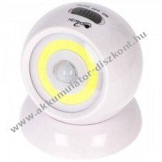 Heitech fal- �s spotl�mpa mozg�s- �s f�ny�rz�kel�vel 140lm 360� forgathat� 3xAAA elemekkel egy�tt