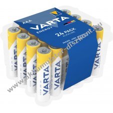 Varta Energy alk�li mikro elem AAA LR03 1.5V 24db/csomag
