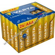 Varta alk�li mikro elem AAA LR03 1.5V 24db/csomag