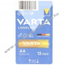 Varta alk�li elem AA LR06 1.5V 12db/csomag