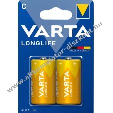 Varta alk�li elem C (b�bi m�ret) 1.5V 2db/csomag