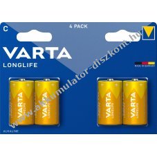 Varta alk�li elem C (b�bi m�ret) 1.5V 4db/csomag
