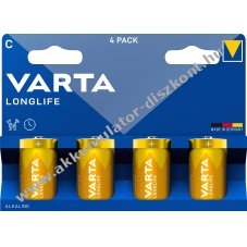 Varta alk�li elem C (b�bi m�ret) 1.5V 4db/csomag
