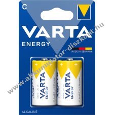 Varta Energy alk�li elem C (b�bi m�ret) 1.5V 2db/csomag