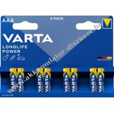 Varta alk�li mikro elem AAA LR03 1.5V 8db/csomag