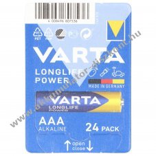 Varta alk�li mikro elem AAA LR03 1.5V 24db/csomag