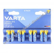 Varta alk�li ceruzaelem AA LR06 1.5V 8db/csomag