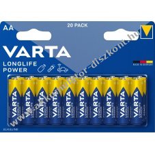 Varta alk�li ceruzaelem AA LR06 1.5V 20db/csomag