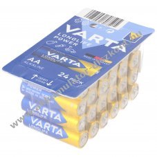 Varta alk�li elem AA LR06 1.5V 24db/csomag