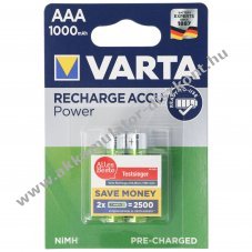 Varta 5703 Ready2Use AAA (mikro) Akkumul�tor 1,2V 1000mAh 2db/csomag NiMH