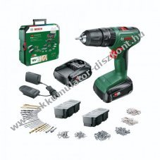 BOSCH EasyImpact 18V-40 Akkumul�tors �tvef�r� k�szlet 18V 2,0Ah 2db Akkumul�tor t�lt�vel 241db kieg�sz�t�vel