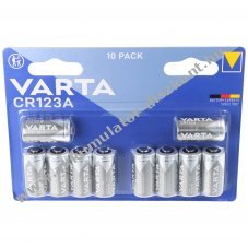 Varta l�tium elem CR123A 3V 10db/csomag