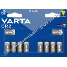 Varta l�tium elem CR2 3V 10db/csomag