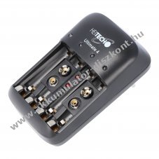 Heitech dug�s gyorst�lt� Ultimate 4 NiMH AAA/AA 9V 100-240V egyenk�nti fel�gyelet LED fenntart�