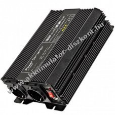 Fesz�lts�g�talak�t� 12V-230V 1000W USB 5V 2100mA ventil�toros fekete