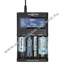 Ansmann Powerline 4 Ultra univerz�lis t�lt� 1,2V NiMH �s 3,7V Li-Ion 4 rekeszes