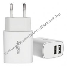 Ansmann USB t�lt� HC212 2x USB-port 12W feh�r