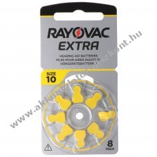 Rayovac HA10 PR70 1,45V 8db/csomag hall�k�sz�l�k elem