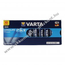 Varta Longlife Power AAA (mikro elem) 10db/csomag