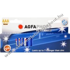 Agfaphoto alk�li mikro elem AAA LR03 1.5V 10db/csomag