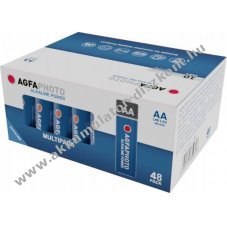 Agfaphoto alk�li ceruzaelem AA 1.5V 48db/csomag