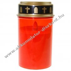 Piros LED elektronikus s�rl�mpa val�s�gh� pisl�kol� gyertyaf�nnyel