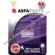 Agfaphoto CR2 3V 750mAh l�tium elem