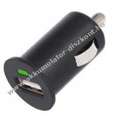 12-24V USB aut�s adapter 5V 1000mA extra kompakt fekete