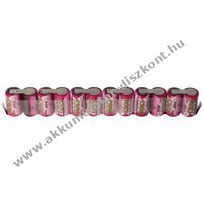 Helyettes�t� Akkumul�tor Akkumul�torpakk 14,4V 1300mAh 12 cell�s 2/3A modell�p�t� 1db/csomag NiMH