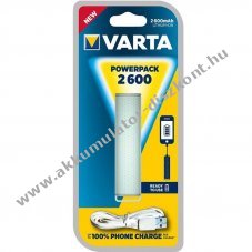 Varta Powerpack 2600mAh mentaz�ld powerbank Li-Ion