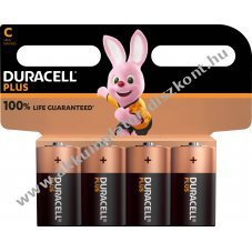Duracell C (b�bi m�ret) LR14 1.5V 4db/csomag hagyom�nyos elem alk�li