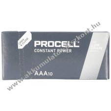 Duracell Procell Constant AAA (mikro) LR03 1.5V 10db/csomag hagyom�nyos elem alk�li