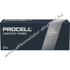 Duracell Procell Constant D (g�li�t) 1.5V 10db/csomag hagyom�nyos elem alk�li