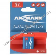 Ansmann alk�li 9V elem Block E 6LR61 1db/csomag