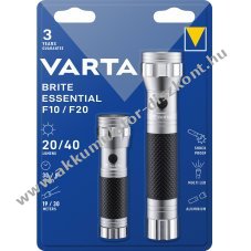 Varta LED zsebl�mpa Brite Essential 3db AAA 2db C 3�v garancia