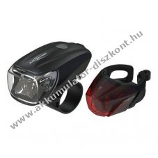Ansmann Bikelight Combo ker�kp�rl�mpa szett LED els� �s h�ts� l�mpa StVO �jrat�lthet� Li-Ion
