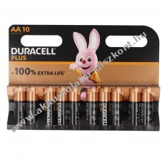Duracell AA Mignon ceruza LR06 1.5V hagyom�nyos elem 10db/csomag alk�li