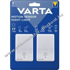 Varta LED zsebl�mpa mozg�s�rz�kel�vel 17lm 2db/csomag