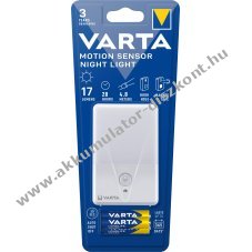 Varta LED zsebl�mpa mozg�s�rz�kel�vel 17lm 3x AAA alk�li elem csomag