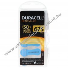 Duracell 675 1,45V 6db/csomag hall�k�sz�l�k elem Zinc Air