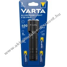 Varta LED zsebl�mpa alum�nium 400lm 3x AAA alk�li 3db/csomag