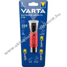 Varta LED zsebl�mpa 250lm 3db AAA alk�li elem csomagban