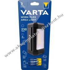 Varta LED zsebl�mpa Work Flex Line 230lm 3db alk�li AA csomag